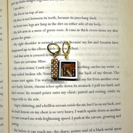 Brown Polka Earrings