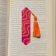 Wavy Pink/Orange Bookmark