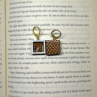 Brown Polka Earrings